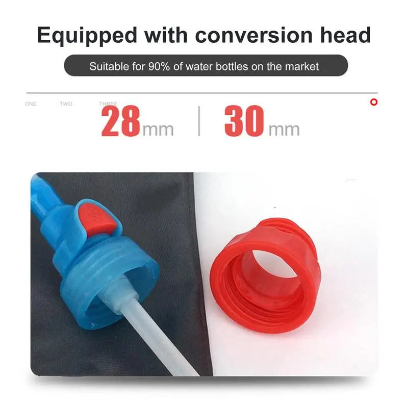 Hydration Drinking Tube 95cm Outdoor Cycling Camping Water Bottle Hose System With Self-Locking Silicone Nozzle