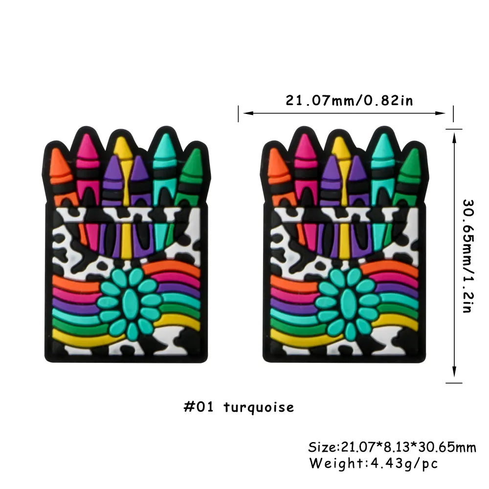 Kovict 5/10Pcs New Focal Silicone Beads Easter Series Bead For Jewelry Making DIY  KeyChain Bracelet Necklace Pen Accessories