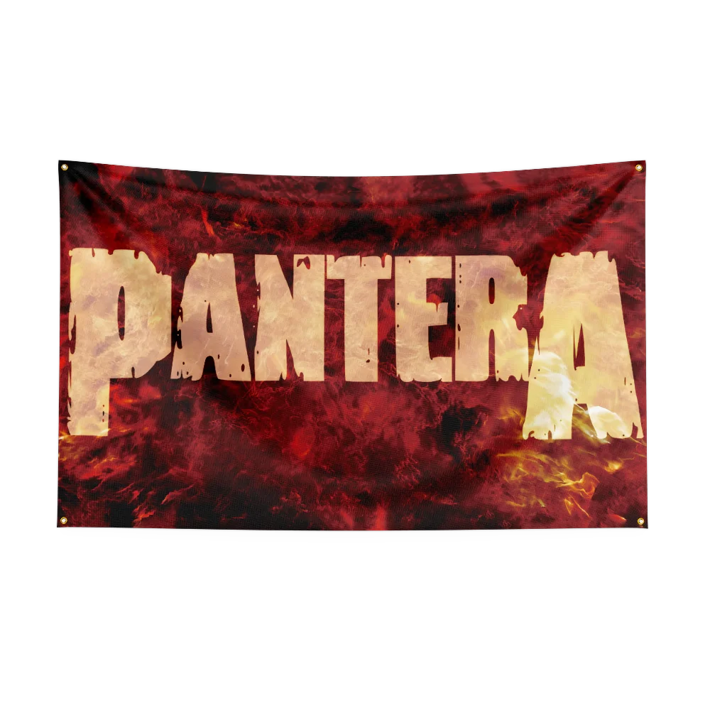 Pantera Band Flag – Heavy Metal Rock Polyester Banner for Bedroom & Outdoor Wall Art - Premium flag from Lizard Vigilante - Just $17.99! Shop now at Lizard Vigilante