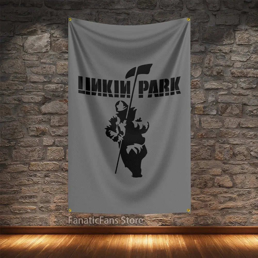 Linkin Park Rock Music Polyester Flag – Digital Printed Hanging Banner for Decoration - Premium flag from Lizard Vigilante - Just $15.99! Shop now at Lizard Vigilante