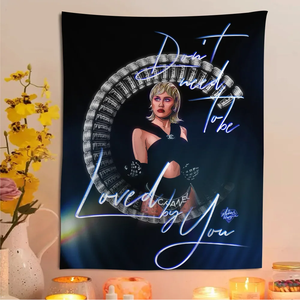 “Plastic Hearts & Power Chords” Miley Cyrus Album Wall Tapestry – Heavy Cotton Print for Rockcore Bedrooms, Hippie Hangouts & Hollywood Havoc - Premium poster from dsers - Just $34.99! Shop now at Lizard Vigilante