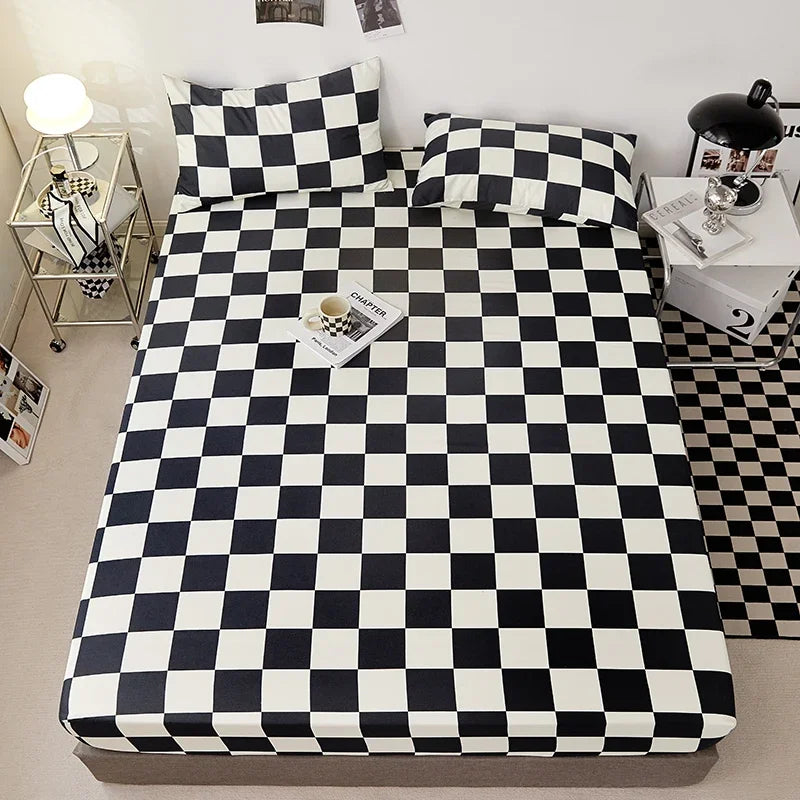 High-Quality White Fitted Bed Sheet with Elastic Band | Single, Queen, King Sizes | Durable Polyester Bed Cover - Premium bed cover from Lizard Vigilante - Just $18.99! Shop now at Lizard Vigilante