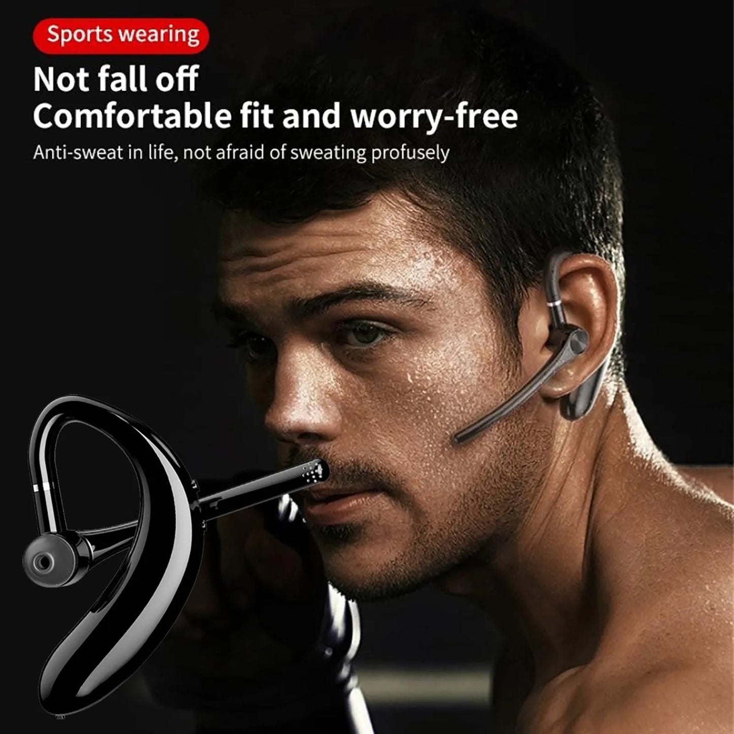 Wireless Bluetooth Earhook Headset - Crystal Clear Calls, All-Day Comfort - Premium gaming headset from Lizard Vigilante - Just $22.88! Shop now at Lizard Vigilante