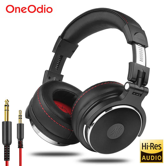 Oneodio Professional Studio Pro DJ Headphones with Microphone - Over-Ear HiFi Monitor Headset for Music, Phone, and PC - Premium headphones from Lizard Vigilante - Just $59.99! Shop now at Lizard Vigilante