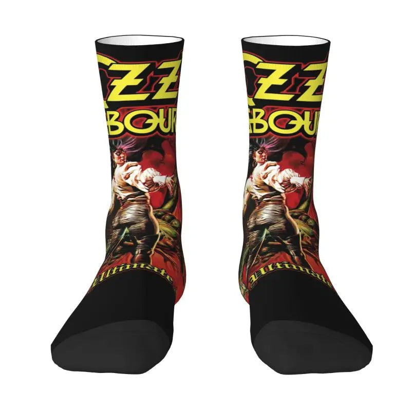 Ozzy Osbourne British Rock Heavy Metal 3D Printed Crew Socks - Premium socks from Lizard Vigilante - Just $18.88! Shop now at Lizard Vigilante