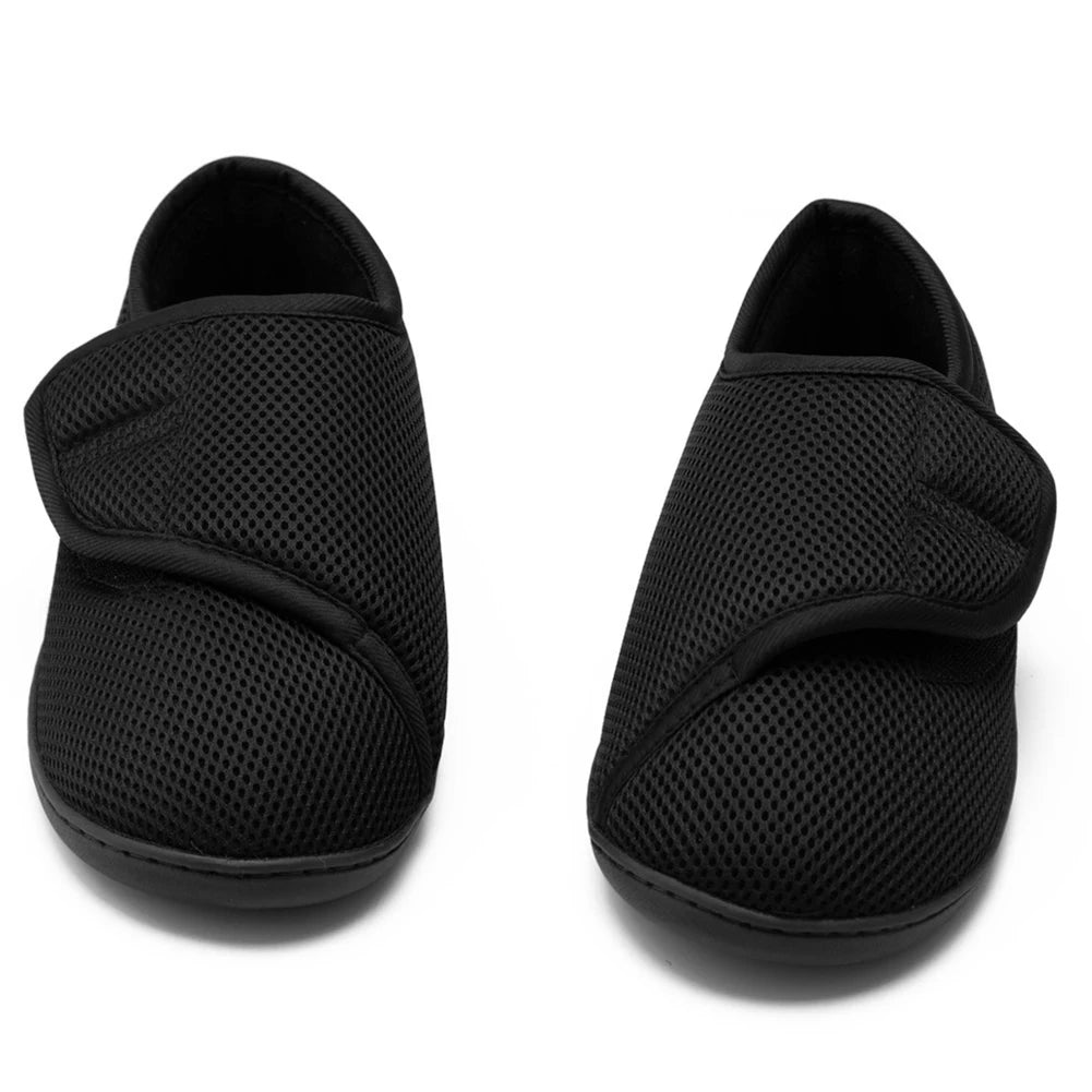 Unisex Diabetic Shoes Wide Walking Shoes Plush Lining Slip-On Orthopedic Shoes Hook and Loop Sneakers for Swollen Feet - Premium  from Lizard Vigilante - Just $28.99! Shop now at Lizard Vigilante