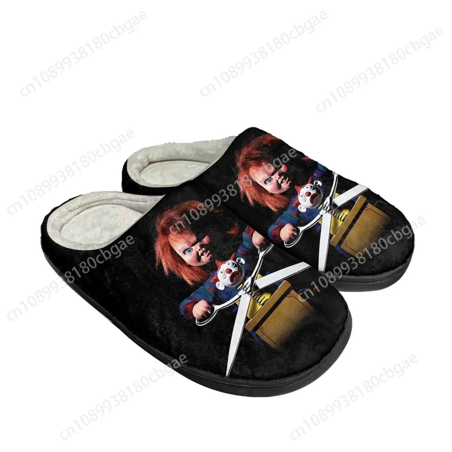 Horror Child's Play Chucky Slippers – Plush Casual Slippers for Men and Women, Cozy Keep Warm Sandals, Perfect for Couples - Premium slippers from Lizard Vigilante - Just $28.88! Shop now at Lizard Vigilante