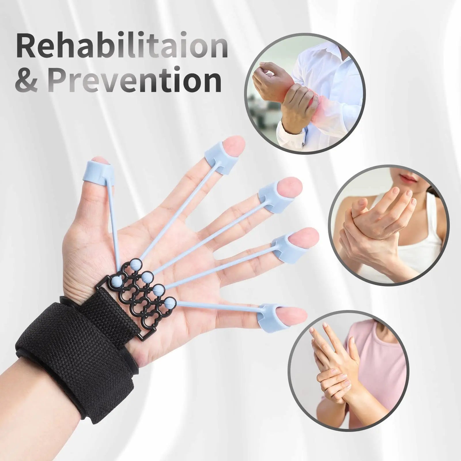 Finger Strengthener Finger Exerciser Hand Grips Guitar Trainer Gripper 6 Resistant Levels Recovery Physical Training Tools - Premium  from Lizard Vigilante - Just $17.99! Shop now at Lizard Vigilante