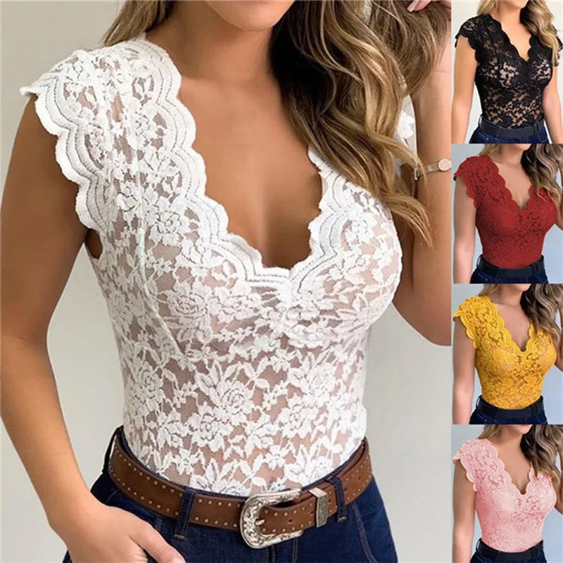 Lace Vixen – Sexy Women’s Lace Camisole Tank Top, Candy Colors That Rock Every Summer Night - Premium tank top from dsers - Just $12.99! Shop now at Lizard Vigilante