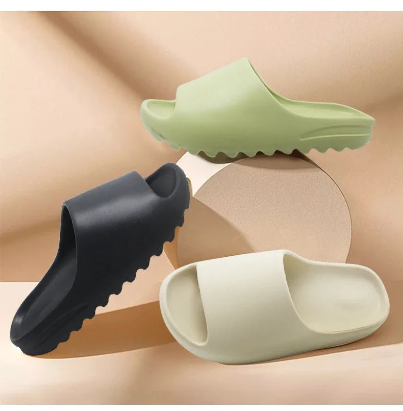 Size Super Soft Eva Sole Summer Slippers for Men Women Bottom Indoor Home Slides Sandals Beach Shoes Male Slippers Flip Flops