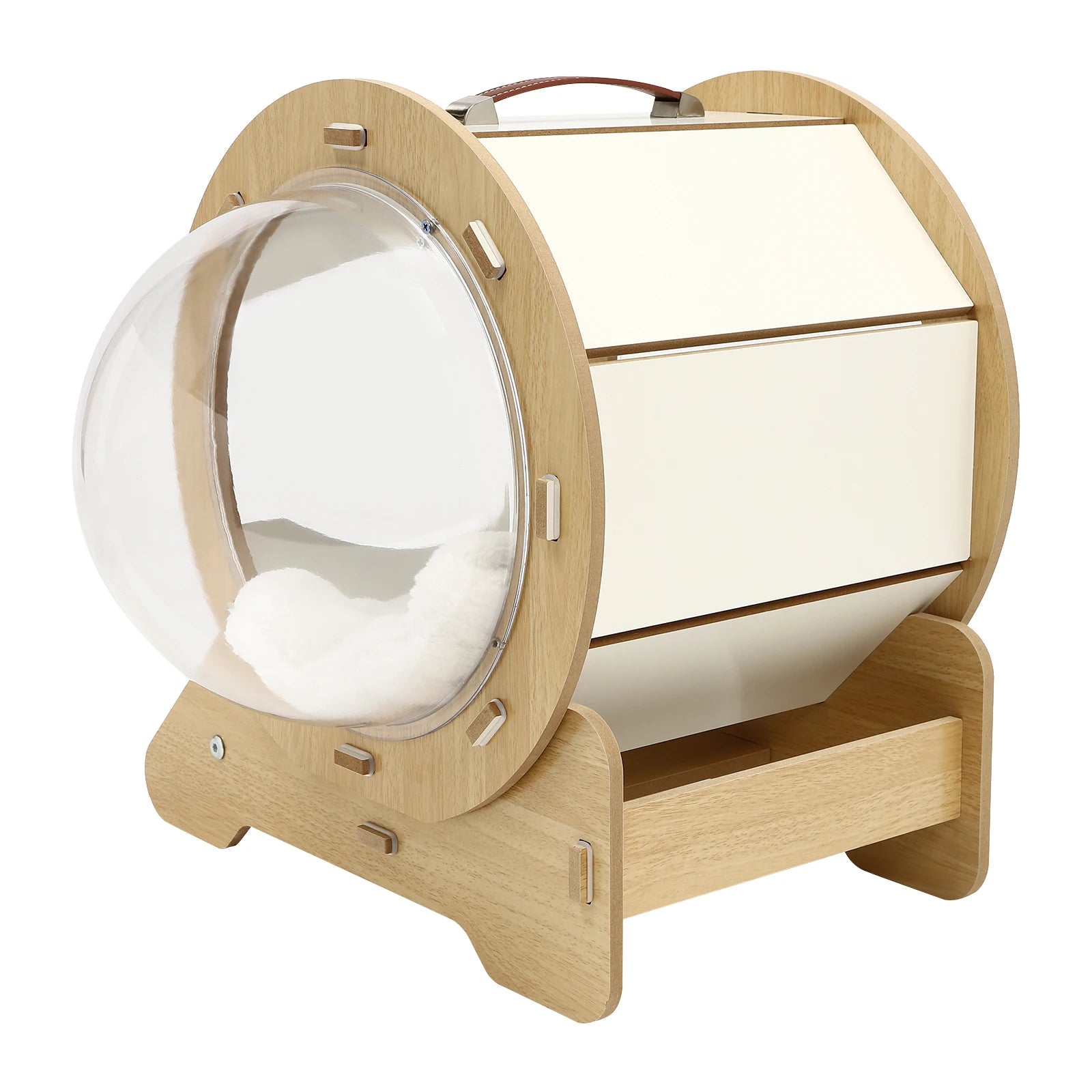 Cat Dog Fibreboard Modern Pet Bed House Spaceship Space Capsule with Cushion Capsule cat nest - Premium  from Lizard Vigilante - Just $114.99! Shop now at Lizard Vigilante