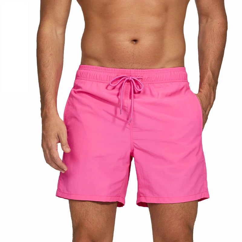 ESCATCH  Hot Sale Swimming Shorts Men Surf Board Summer Sport Beach Shorts De Bain Homme Swimwear Pants Quick Dry Solid Swimsuit - Premium  from Lizard Vigilante - Just $60.99! Shop now at Lizard Vigilante