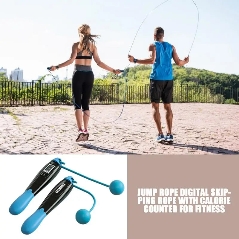 PVC Jump Ropes Smart LED Electronic Digital Skip Rope Calorie Consumption Fitness Body Building Exercise Jumping Rope - Premium jump rope from Lizard Vigilante - Just $29.99! Shop now at Lizard Vigilante