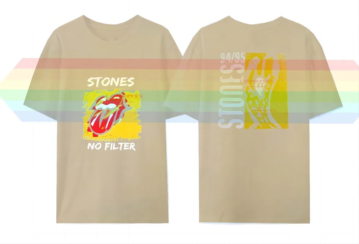 The Rolling Stones Hackney Diamonds Live Licks T-shirt Large Size Men & Women's Unisex Cotton Short Sleeve - Lizard Vigilante