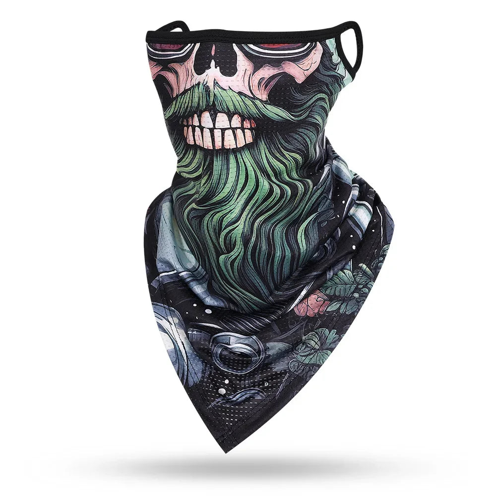 Beard Skull Face Balaclava - Versatile Protective Mask for Men and Women - Premium face mask from Lizard Vigilante - Just $17.99! Shop now at Lizard Vigilante