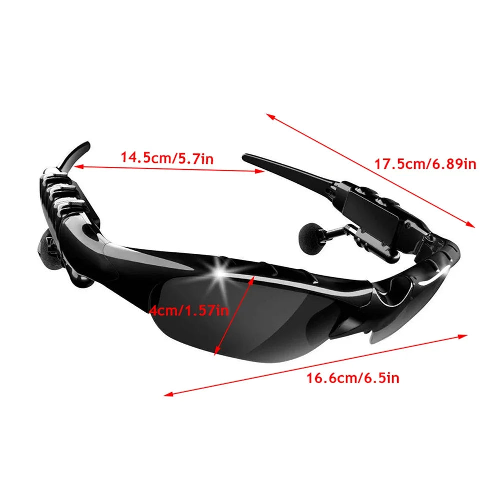 5.0 Smart Bluetooth Audio Glasses Outdoor Sports Cycling Surround Sound Headphones Listen To Music Call Polarized Sunglasses - Premium sunglasses from Lizard Vigilante - Just $19.99! Shop now at Lizard Vigilante