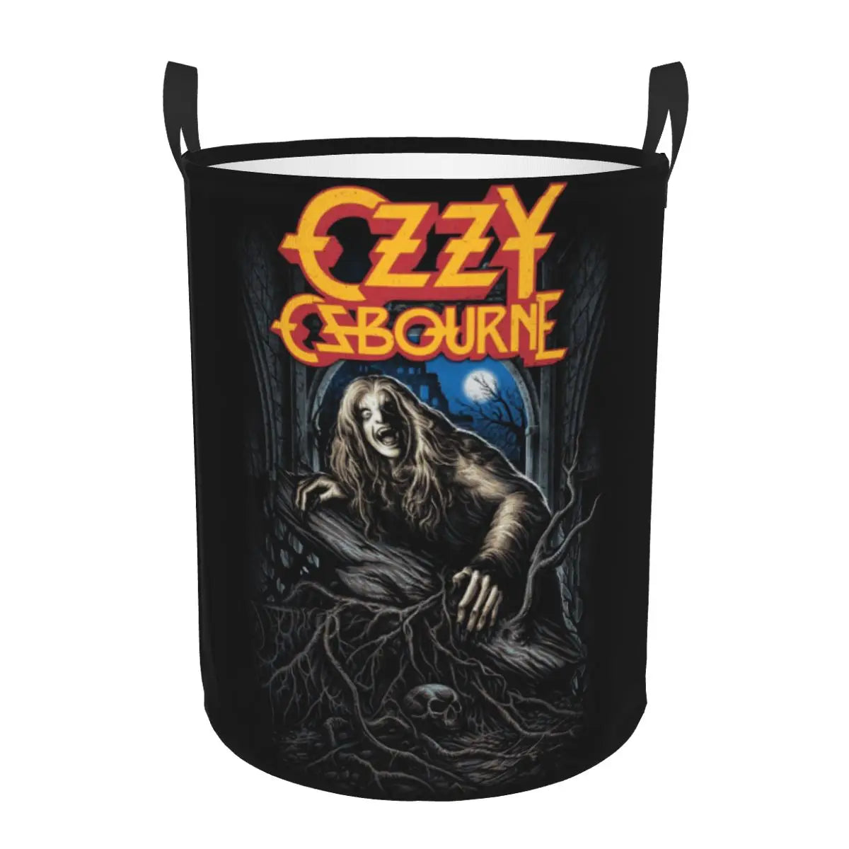 Ozzy Osbourne Prince of Darkness Laundry Basket | Foldable Heavy Metal Band Rock Toy Clothes Hamper | Storage Bin for Kids Nursery - Premium laundry basket from Lizard Vigilante - Just $19.99! Shop now at Lizard Vigilante