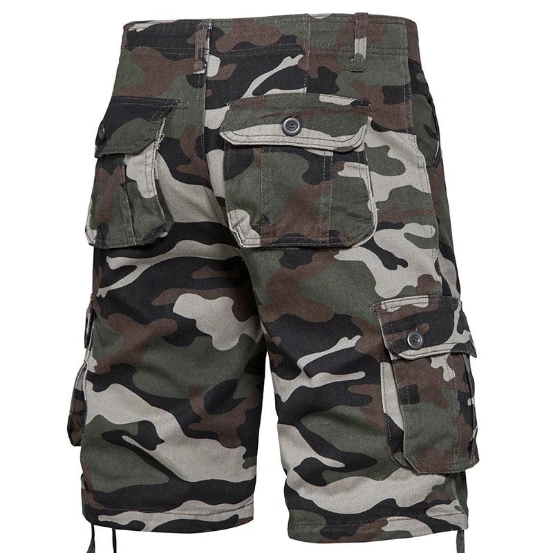 Men's Best Camo Shorts Summer Casual Half Pants Camouflage Outdoor Sports Short Pants Side Pocket Cotton Breathable Shorts - Lizard Vigilante