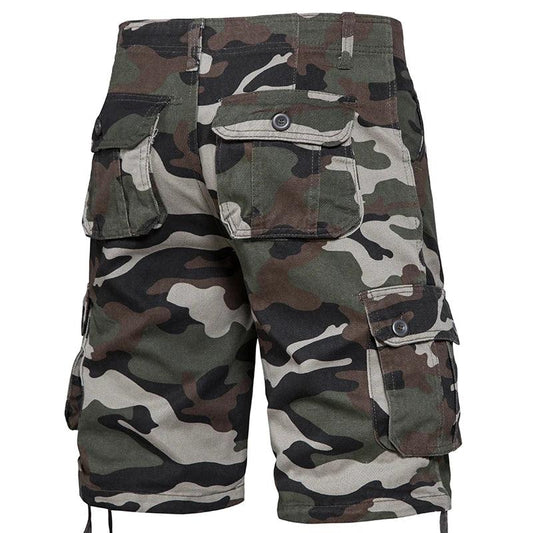 Men's Best Camo Shorts Summer Casual Half Pants Camouflage Outdoor Sports Short Pants Side Pocket Cotton Breathable Shorts - Lizard Vigilante