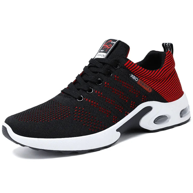 2024 Men’s Breathable Lace-Up Running Shoes – Korean Trendy Light Casual Sports Sneakers - Premium shoes from Lizard Vigilante - Just $32.88! Shop now at Lizard Vigilante