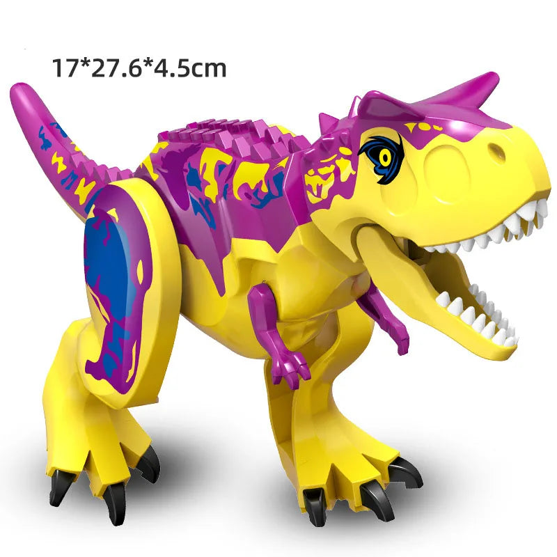 Dinosaurs Figures Bricks Building Blocks Velociraptor Jurassic Dino World Large T-Rex Triceratops Indominus Rex Toys For Kids - Premium toys from Lizard Vigilante - Just $1.99! Shop now at Lizard Vigilante