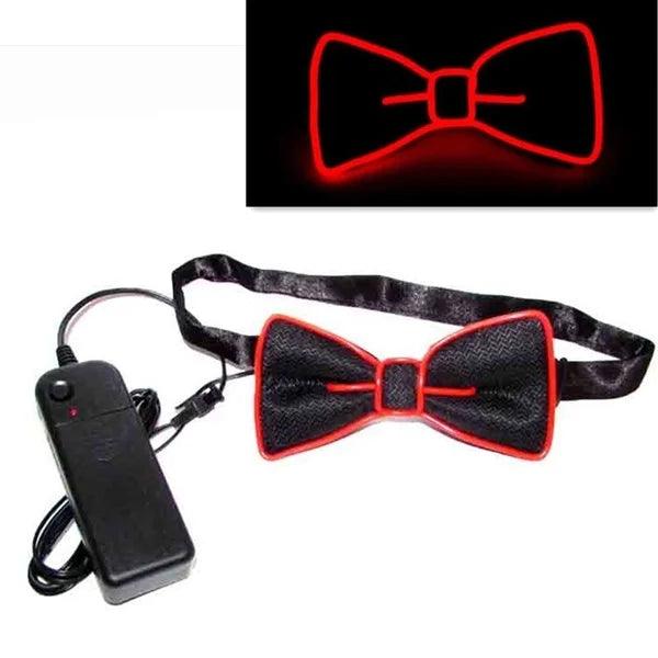 Light Up Men's Led Suspenders Bow Tie Music Concert Lit Up Festival Suspenders Illuminated LED Costume Party - Lizard Vigilante