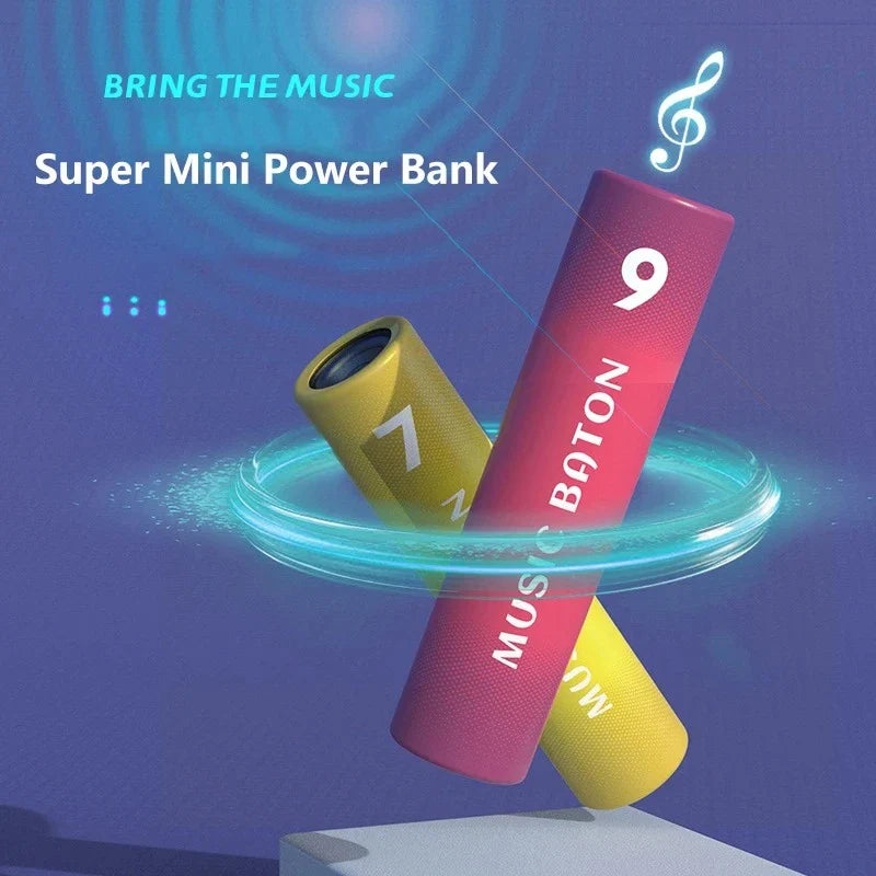 Portable Bluetooth 5.2 Speakers - True Wireless Subwoofer Outdoor Sound Box with Radio Support And 2000mA Power Bank Function