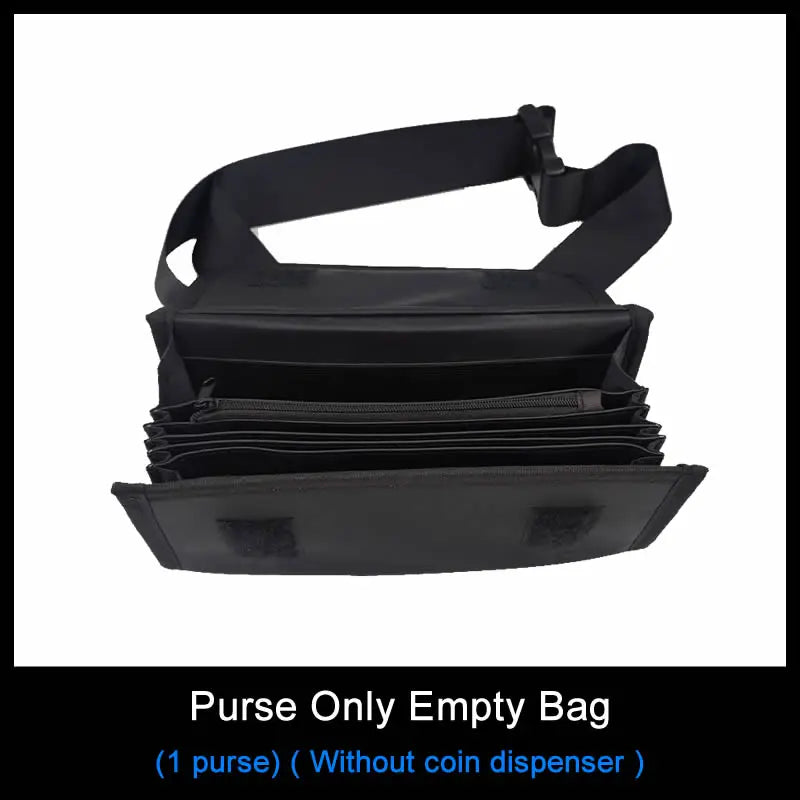 Multi Pocket Waiter’s Waist Wallet with Coin Dispenser and 8 Slots