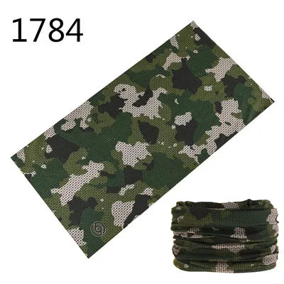 Camouflage Seamless Magic Bandana Buffs Neck Gaiter Paisley Headband Cycling Fishing Tube Face Shield Men Women Scarf Mask Cap - Premium neck gaiter from Lizard Vigilante - Just $5.99! Shop now at Lizard Vigilante