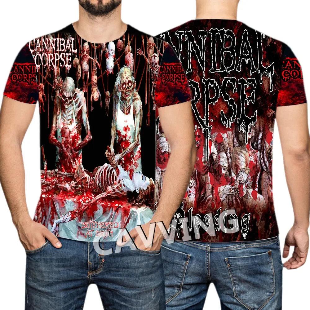 CANNIBAL CORPSE  3D Printed  Casual T-shirts Hip Hop Tee Shirts Harajuku Styles Tops Fashion Clothing  for Women/men - Premium t-shirt from Lizard Vigilante - Just $23.99! Shop now at Lizard Vigilante