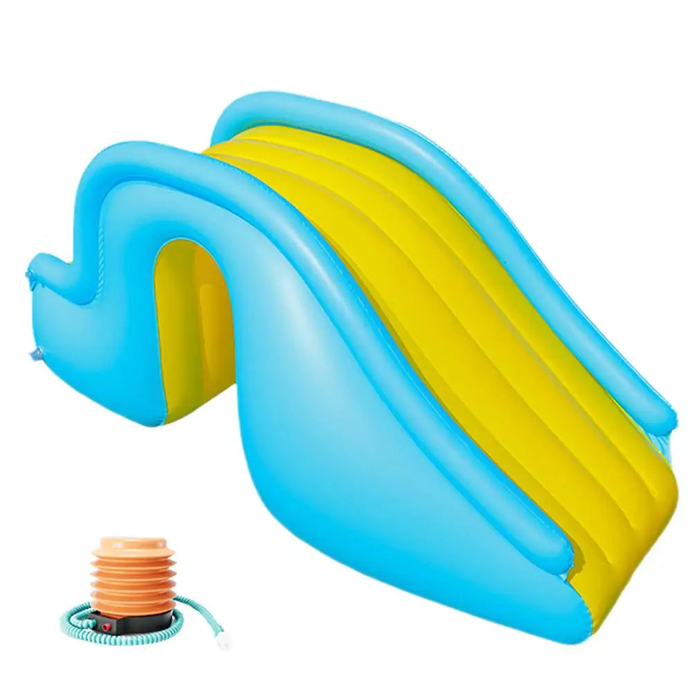 Inflatable Pool Water Slide With Wider Steps Baby Bath Toys Kids Swimming Water Play Toy Recreation Facilit For Outdoor Indoor - Premium  from Lizard Vigilante - Just $54.99! Shop now at Lizard Vigilante