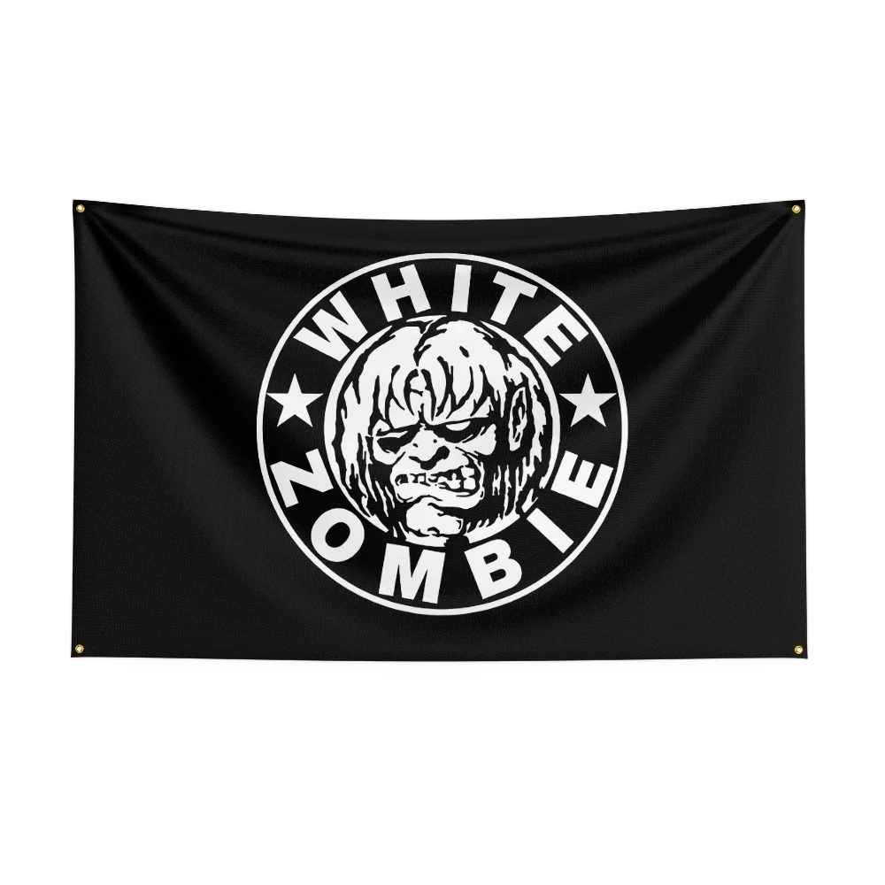 3x5 Ft Heavy Metal Rock Band WHITE Zombies Flag – Polyester Digital Printing Banner for Bedroom Wall Art & Outdoor Tapestry Decoration - Premium banner from Lizard Vigilante - Just $17.99! Shop now at Lizard Vigilante