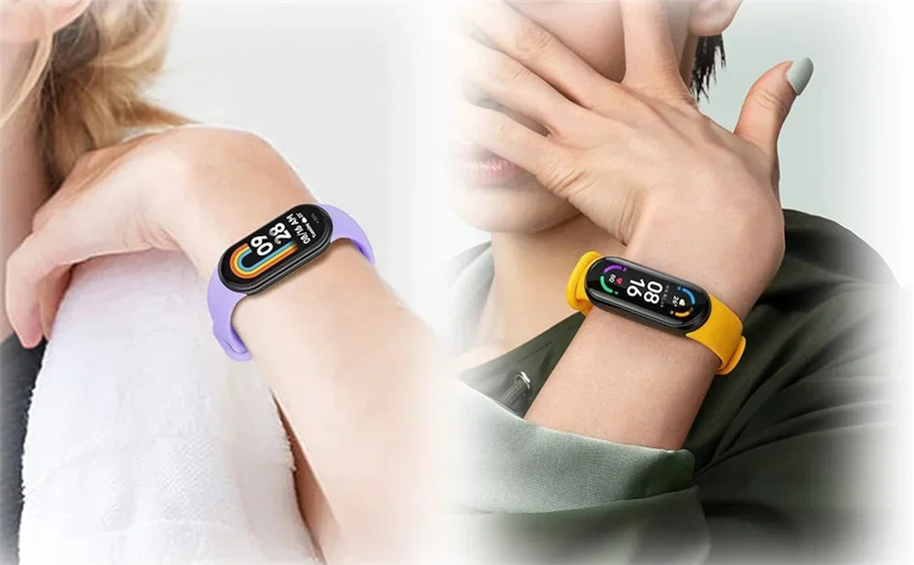 Sport Watchbands For Xiaomi Mi band 8-9 NFC Replacement miband9/8 silicone Bracelet waterproof Strap smart mi band 9 Accessories