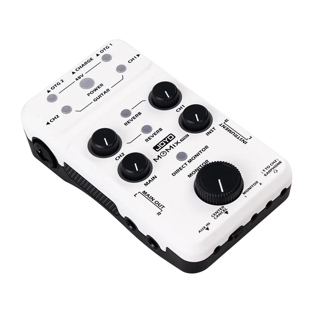 JOYO PRO Portable Sound Card Guitar Microphone Keyboard Recording Live Streaming Audio-to-Video Sync Stereo Audio Mixer - Lizard Vigilante