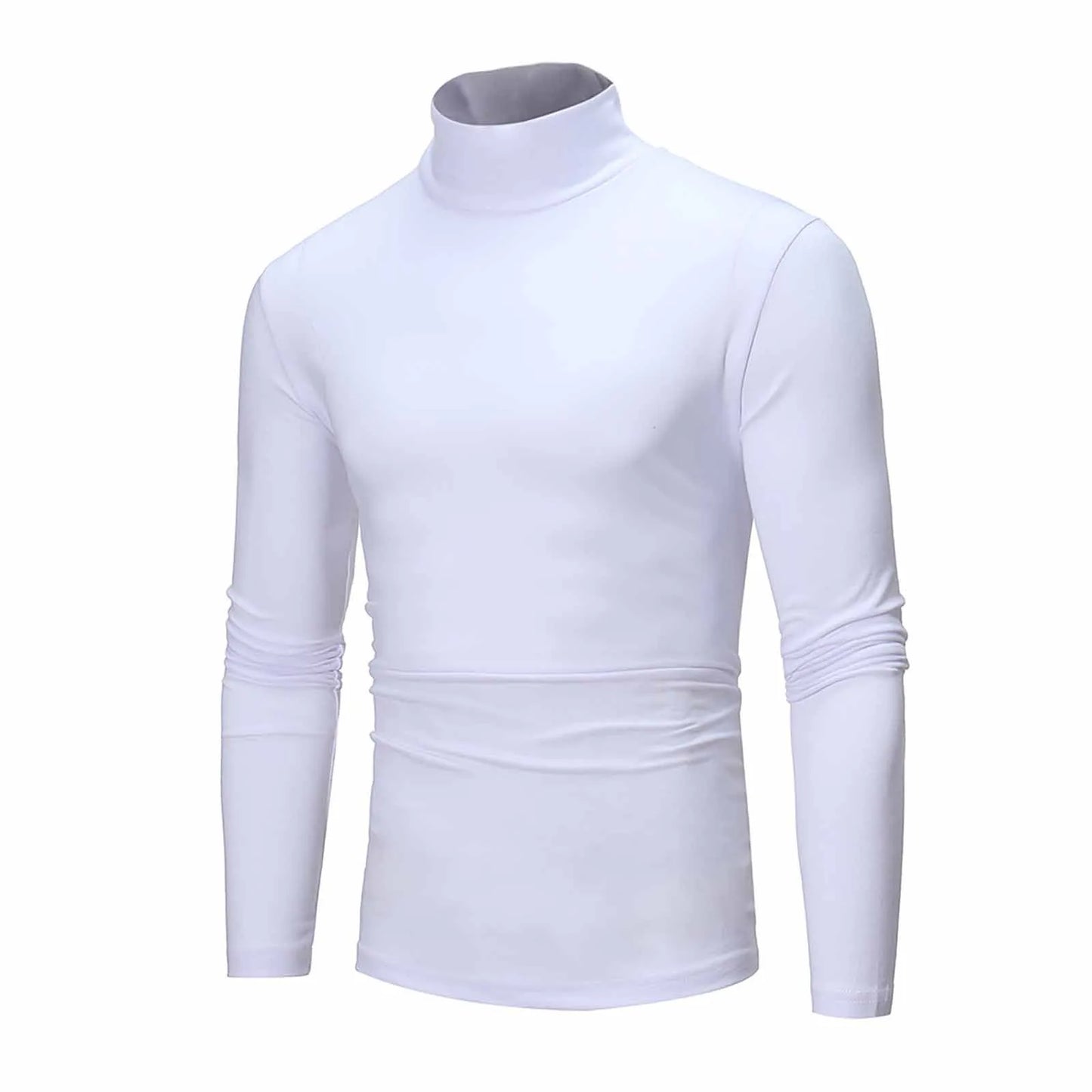 Men's Thermal Long Sleeve Turtleneck T-Shirt – Casual Slim Fit Pullover Top for Autumn and Winter - Premium turtleneck from Lizard Vigilante - Just $32.88! Shop now at Lizard Vigilante