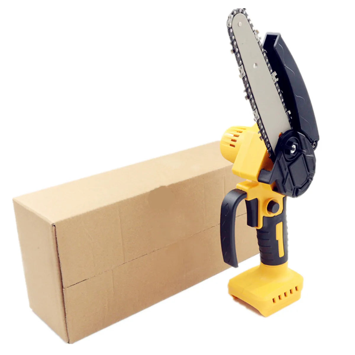 Inferno Blade 6-Inch Cordless Chainsaw – Compact Woodworking Dynamo Powered by DeWALT 18V/20V Batteries, Revolutionizing Garden & Logging Tools - Premium chainsaw from Lizard Vigilante - Just $83.99! Shop now at Lizard Vigilante