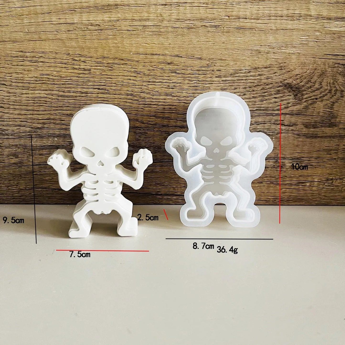 Halloween Decoration Diy Mold Skeleton Bat Mask Jack Ghost Silicone Mould Car Aromatherapy Plaster Doll Pinch Molds