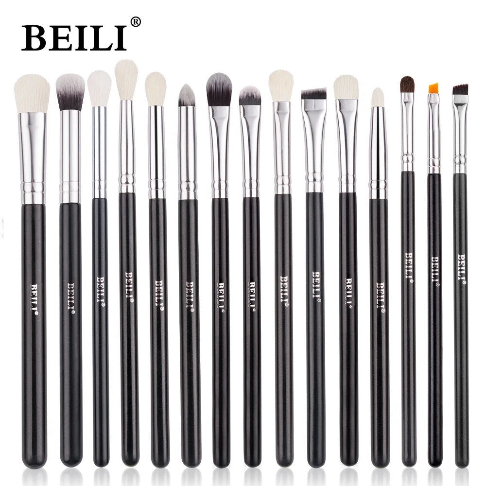 BEILI Professional Black Makeup Brushes Set - Natural Goat Hair, Synthetic Hair, 30-Piece Kit - Premium makeup brush set from Lizard Vigilante - Just $35.99! Shop now at Lizard Vigilante