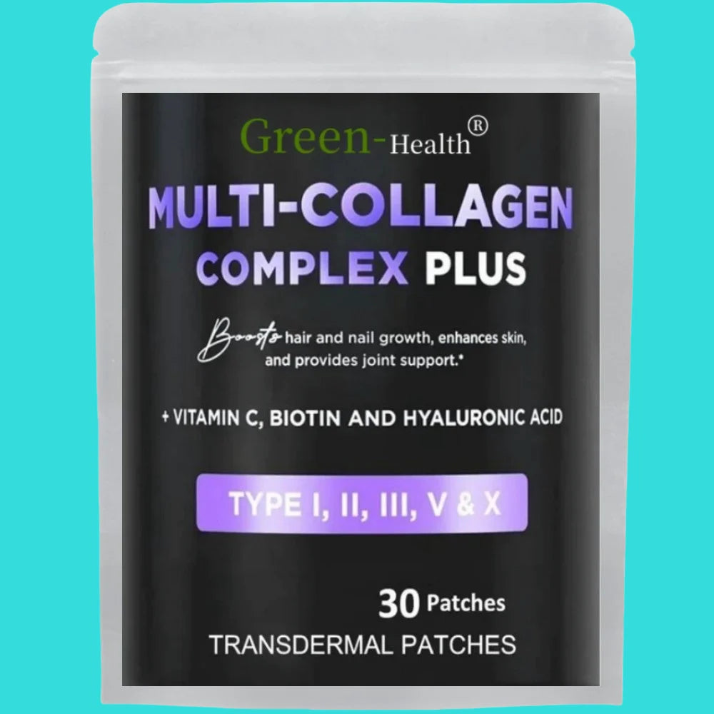 Multi Collagen Plus Transdermal Patches with Biotin & Vitamin C for Women & Men - Hair Growth Support & Skin Health - 30 Patches - Premium transdermal patches from Lizard Vigilante - Just $13.99! Shop now at Lizard Vigilante