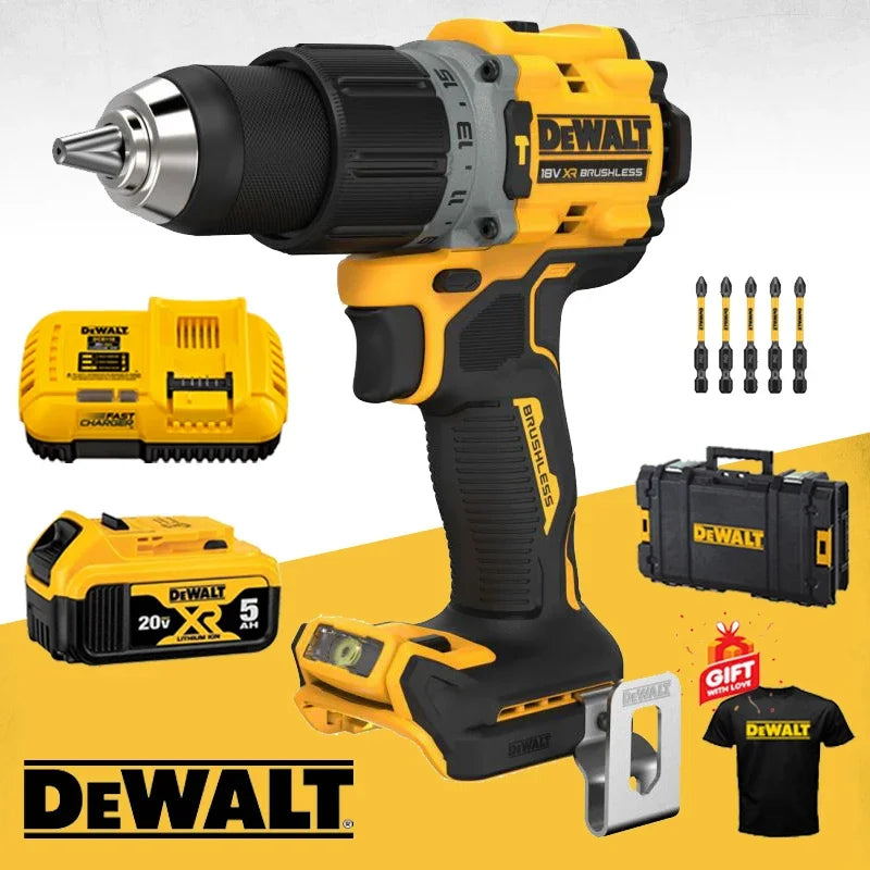 DEWALT DCD805 20V MAX Brushless Cordless 1/2-Inch Hammer Drill Kit – Powerful Impact Drill with 5.0Ah Battery, Fast Charge, and Unmatched Performance for Commercial & DIY Project - Premium hammer drill kit from Lizard Vigilante - Just $565.99! Shop now at Lizard Vigilante