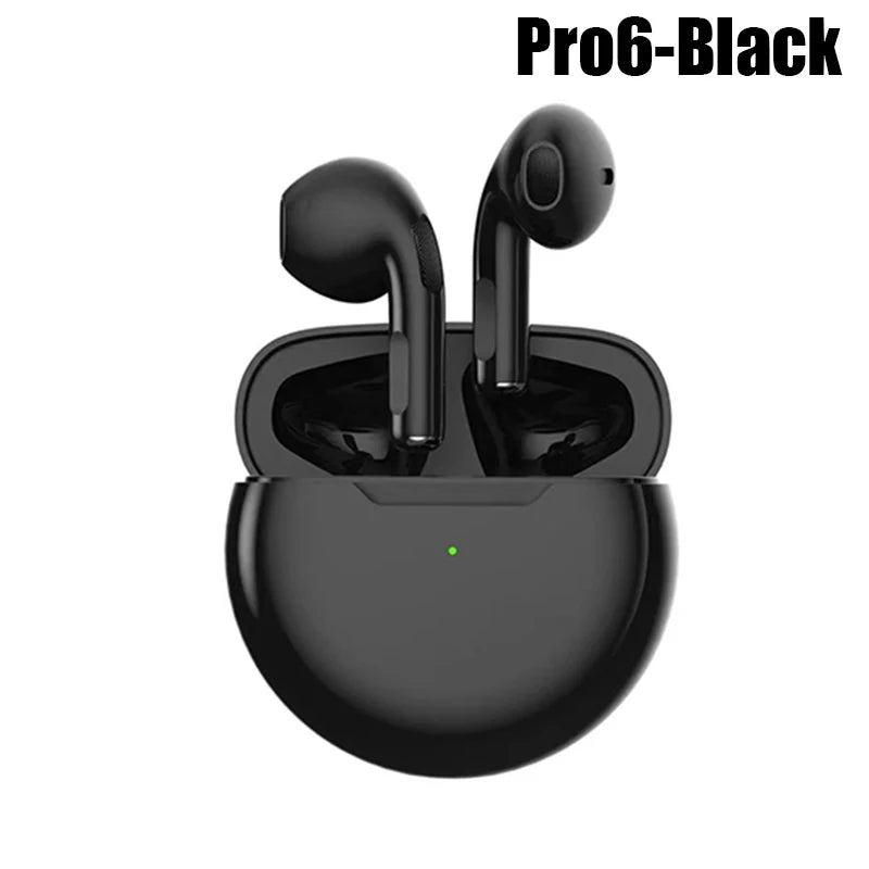 Pro 6 TWS Wireless Bluetooth Earphones - Stereo Sport Headset for iPhone & Xiaomi - Premium earphones from Lizard Vigilante - Just $18.88! Shop now at Lizard Vigilante