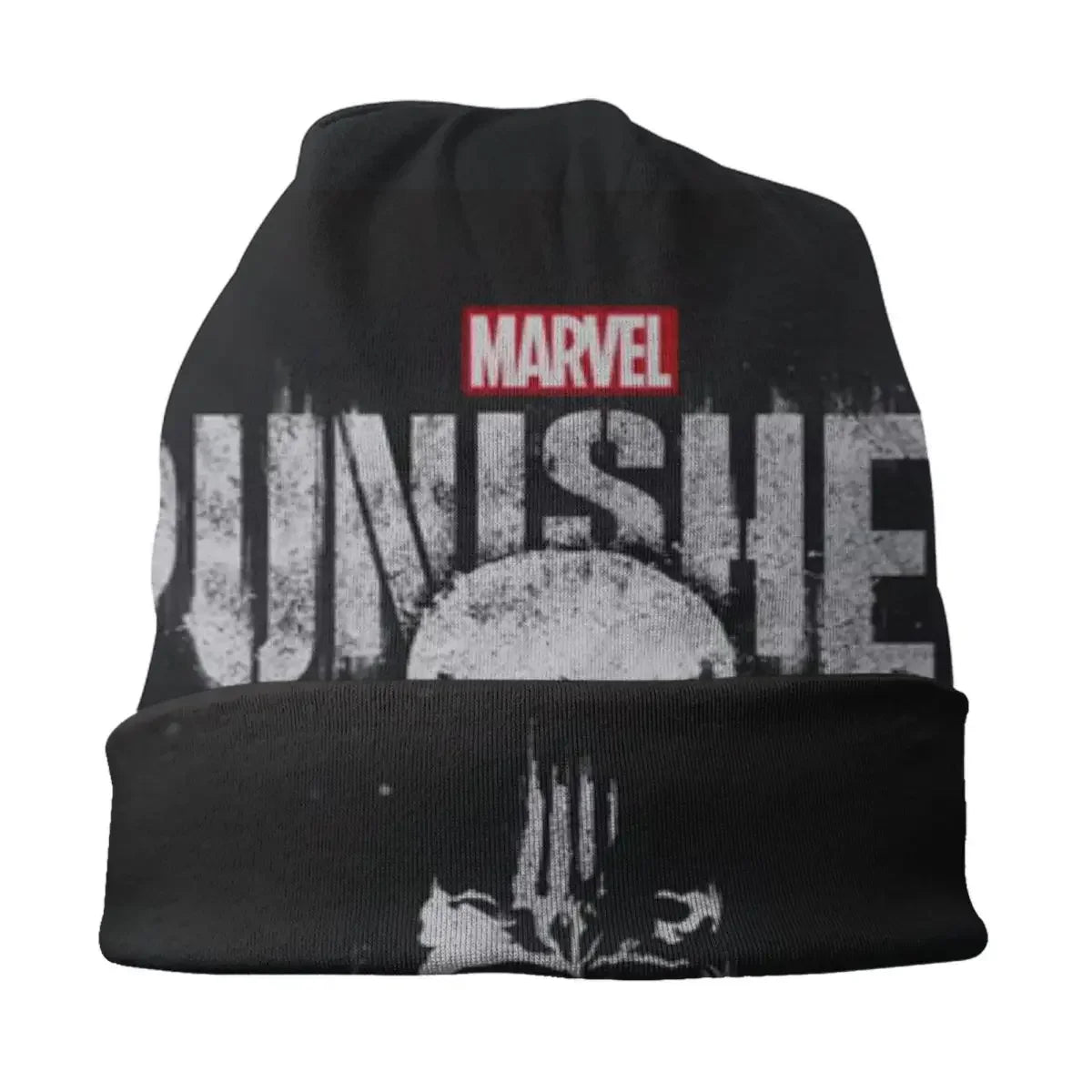 Punisher Skull Beanie – Heavy Metal Skeleton Cap for Men and Women, Ultimate Winter Knit Hat for Punk and Rock Fans - Premium beanies from Lizard Vigilante - Just $19.88! Shop now at Lizard Vigilante