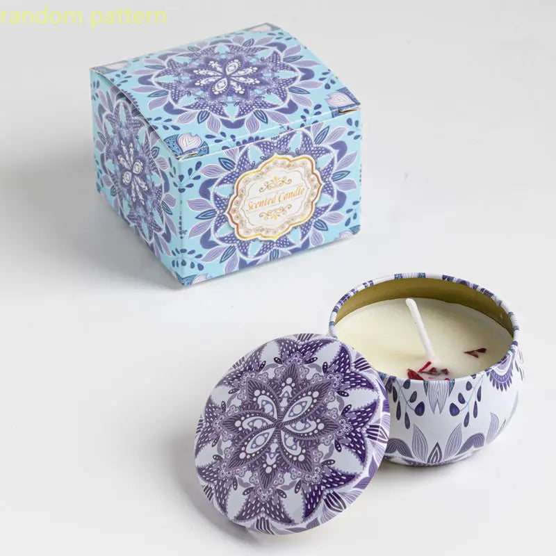 Osmanthus Gardenia Fragrance Candles with Petals Small Romantic Fragrance Candles for Girls' Birthday Gifts Home Aromatherapy