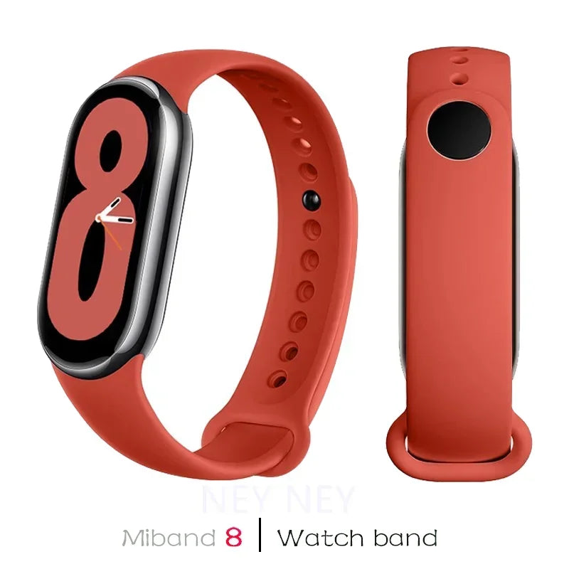 Sport Watchbands For Xiaomi Mi band 8-9 NFC Replacement miband9/8 silicone Bracelet waterproof Strap smart mi band 9 Accessories