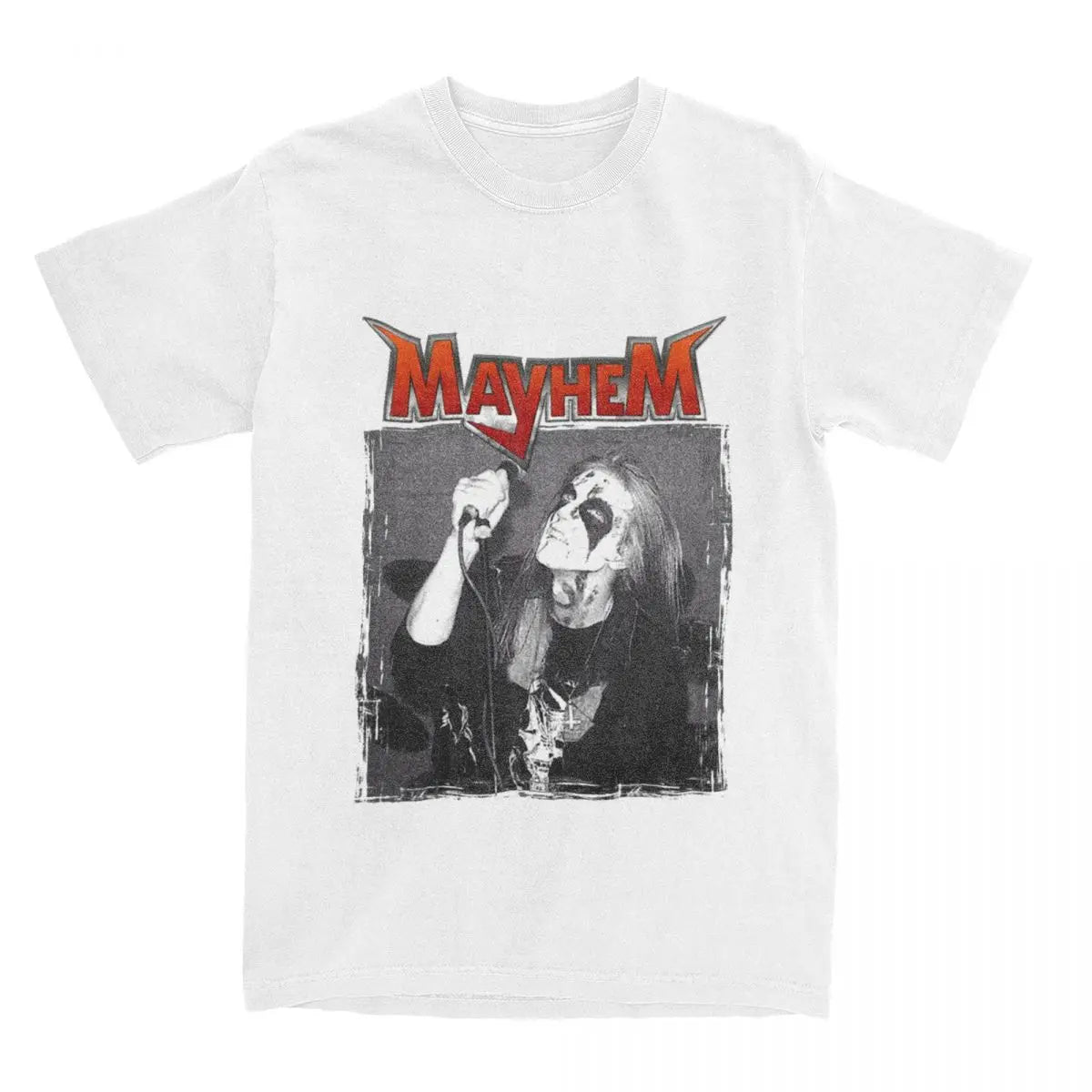 Black Metal Mayhem Dead T-Shirts for Men Women Crew Neck Cotton Short Sleeve Tee Shirt Gift Idea Clothing - Premium t-shirt from Lizard Vigilante - Just $24.99! Shop now at Lizard Vigilante