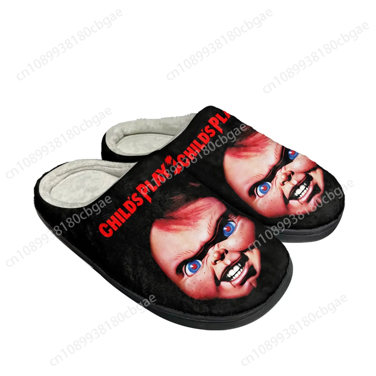 Horror Child's Play Chucky Slippers – Plush Casual Slippers for Men and Women, Cozy Keep Warm Sandals, Perfect for Couples - Premium slippers from Lizard Vigilante - Just $28.88! Shop now at Lizard Vigilante