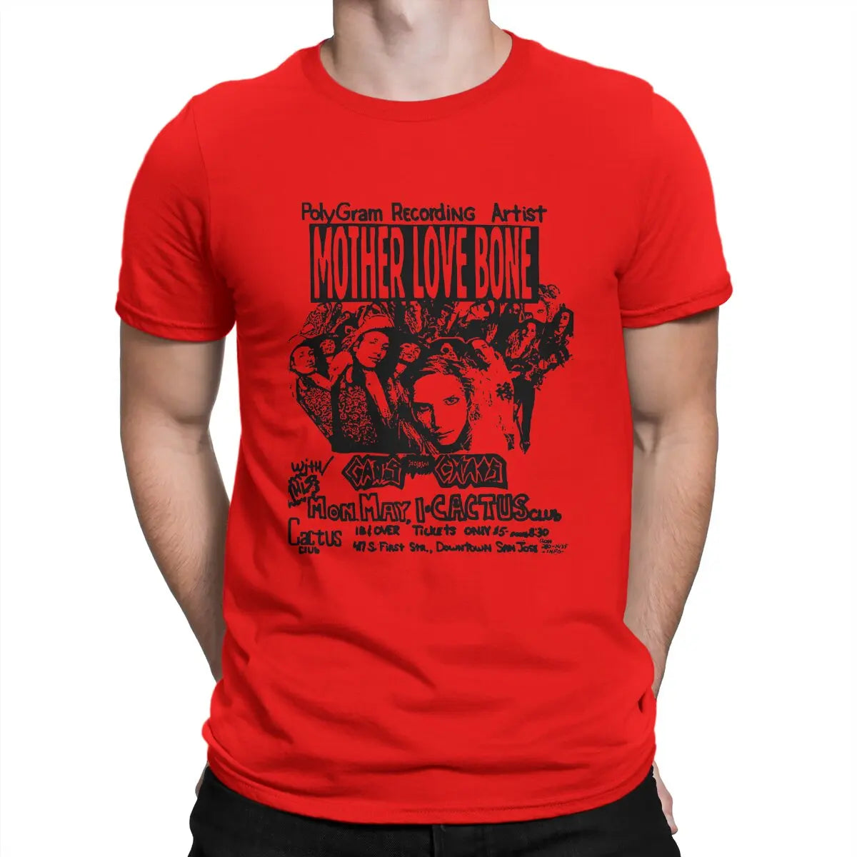 Mother Love Bone x Soundgarden Men’s Tee – A Rock Icon’s Essential Casual Style - Premium tee from Lizard Vigilante - Just $23.88! Shop now at Lizard Vigilante