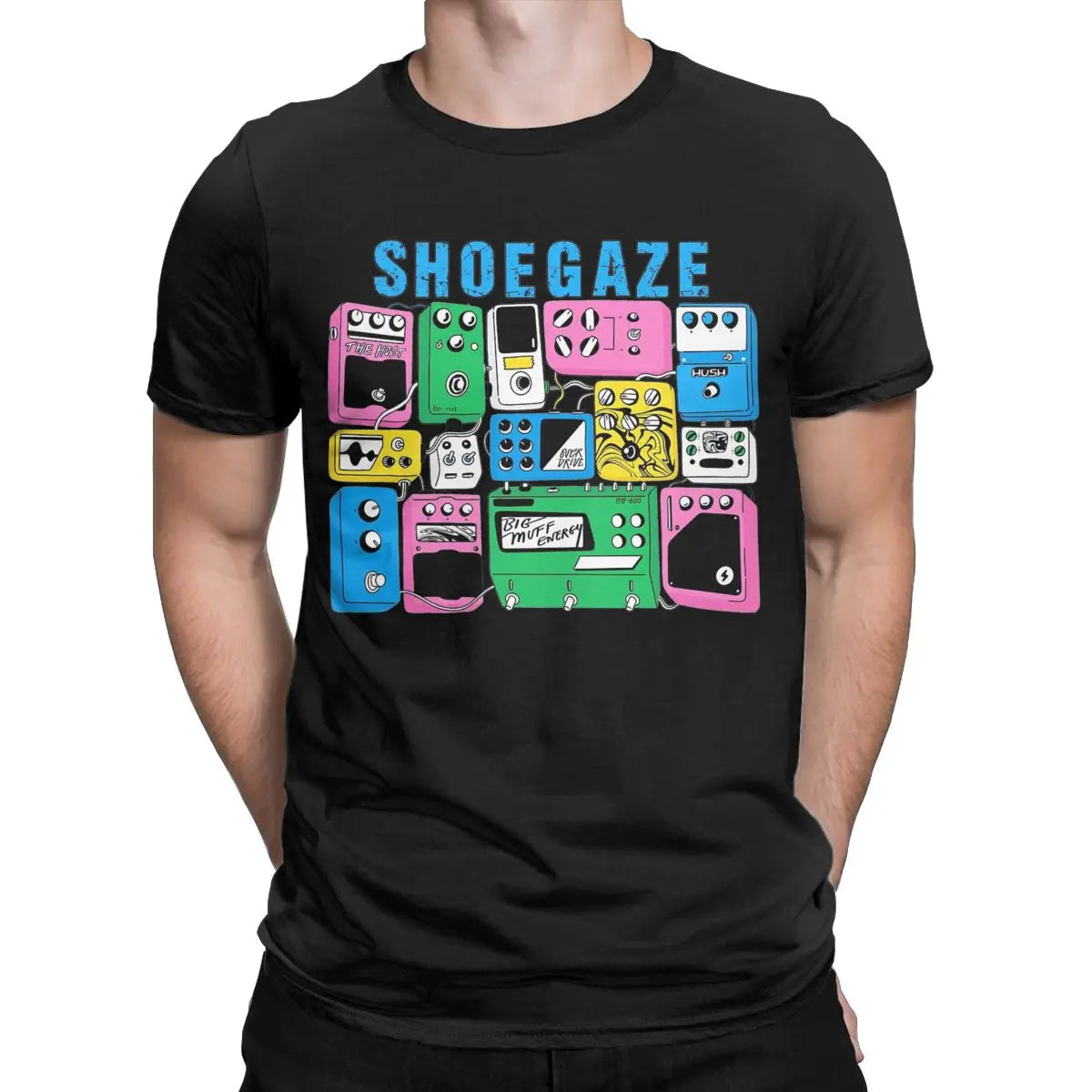 Fuzzed Out & Feedback Soaked – Shoegaze Guitar Pedal Worship T-Shirt | Vintage Cotton Distortion Freak Tee for Sonic Architects - Premium tee from dser - Just $35.99! Shop now at Lizard Vigilante