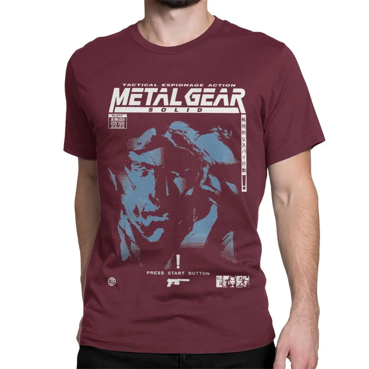 Metal Gear Solid Snake Game Men's & Women's T-Shirt - Funny Cotton Short Sleeve O-Neck Tee - Premium t-shirt from Lizard Vigilante - Just $23.99! Shop now at Lizard Vigilante