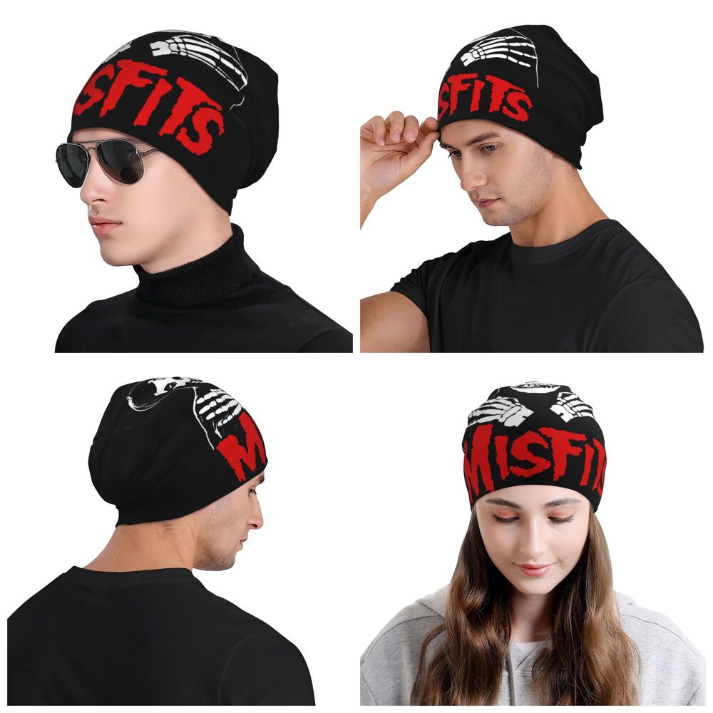 Misfits Horror Punk Rock Knit Beanie – Unisex Winter Skull Cap for Men & Women - Premium beanie from dsers - Just $19.99! Shop now at Lizard Vigilante